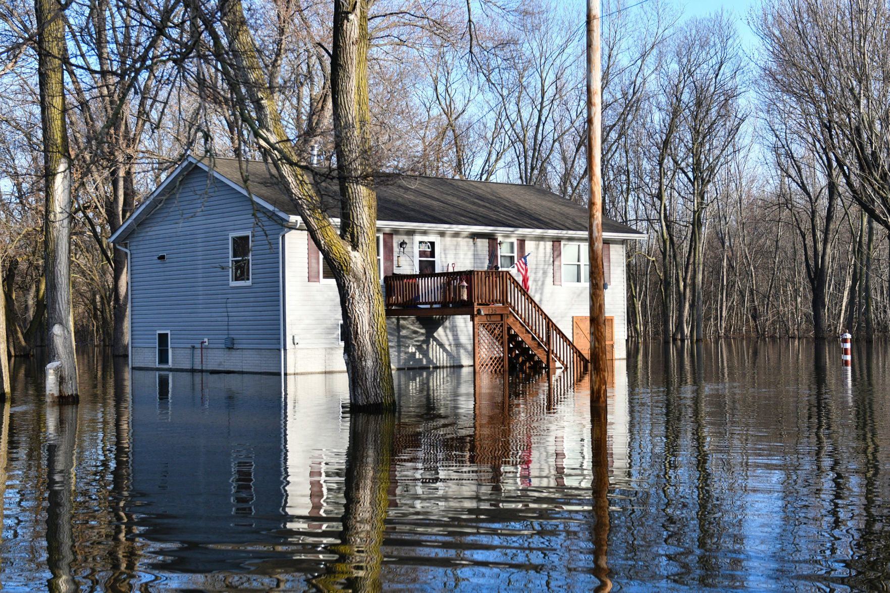 Flooding on Campbell's Island